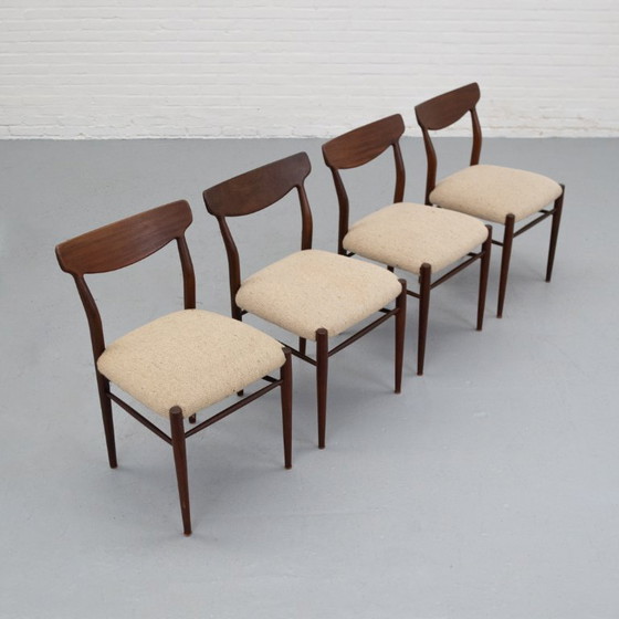 Image 1 of Ensemble de chaises de salle à manger Lübke années 60
