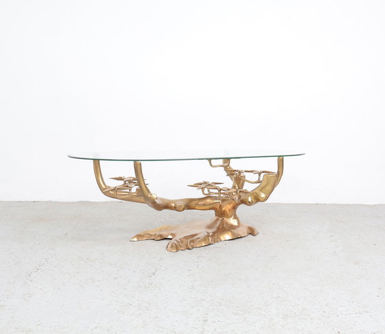 Image 1 of Tavolino da caffè Willy Daro Bonsai in ottone, anni &#39;70