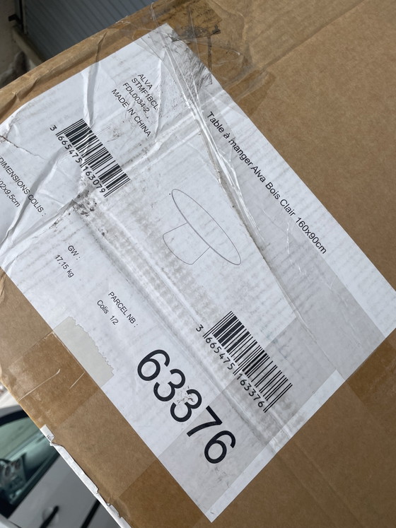 Image 1 of Ovaler Esstisch ALVA 160x90cm – Neu in Originalverpackung | SIA Home