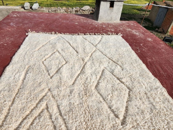 Image 1 of Großer, authentischer Beni-Ouarain-Teppich, 300 × 200 cm – Handgeknüpfter marokkanischer Berberwollteppich – Unikat