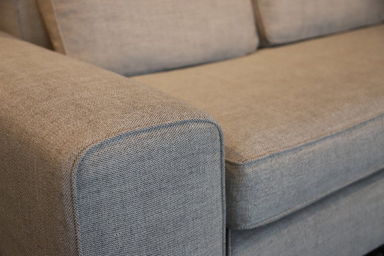 Image 1 of Minotti Williams 3-zitsbank met lounge – nieuw gestoffeerd