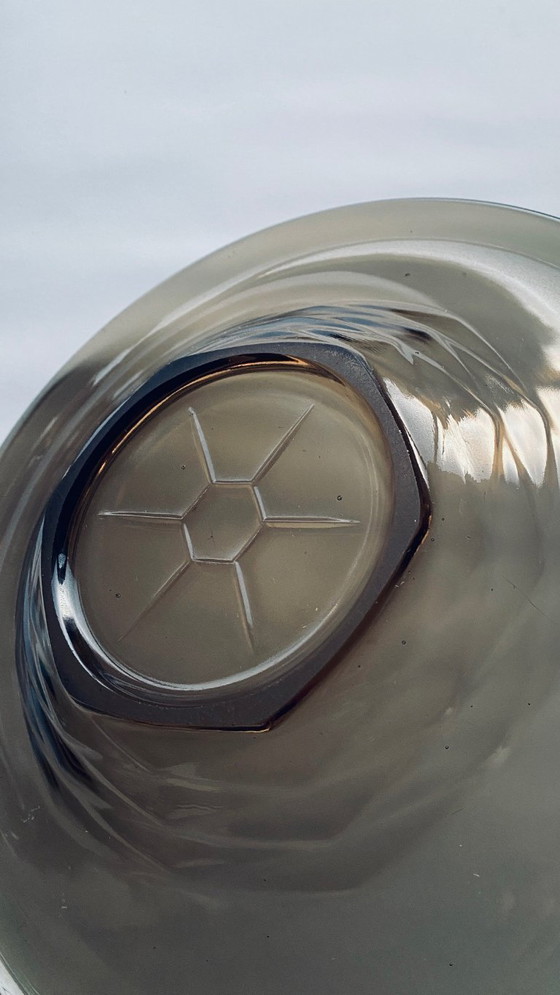 Image 1 of Pressed glass bowl (Art Deco style)
