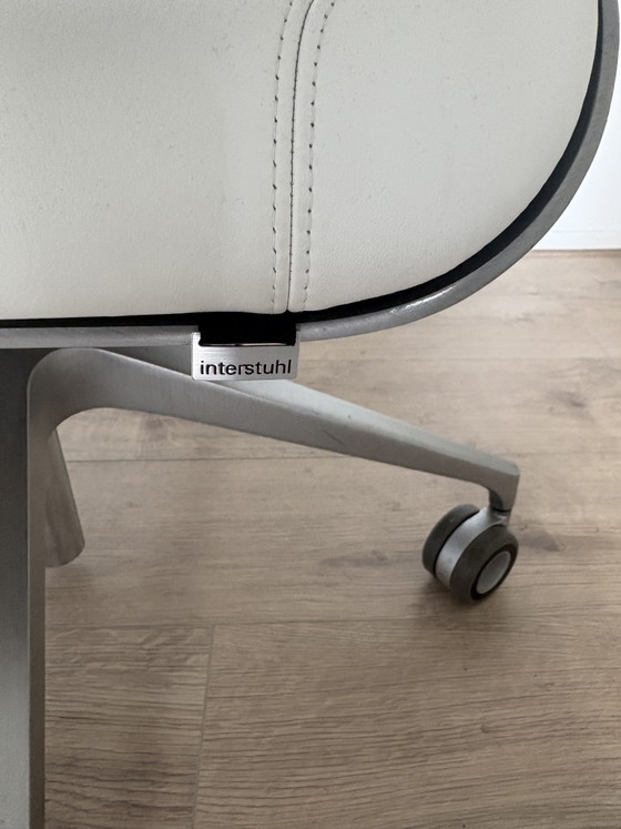 Interstuhl 162s Blanco Plata – Sillas giratorias, Aluminium, Leather (photo 4 of 5)