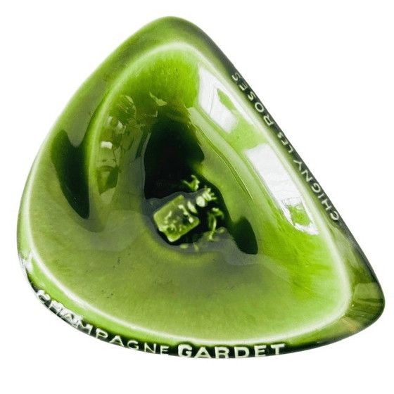 Image 1 of GARDET CHAMPAGNE Chigny les Roses cendrier vert vintage années 1970