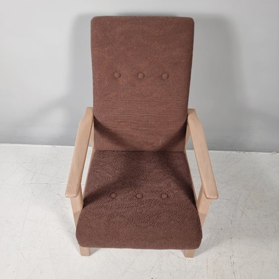 Vintage Armchair , 1990s – Textile, Wood (photo 9 of 10)
