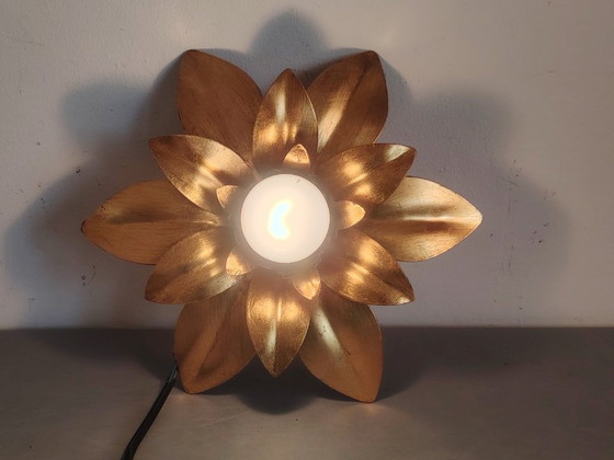 Image 1 of Wandlampen in Hollywood Regency-stijl uit de jaren 70.