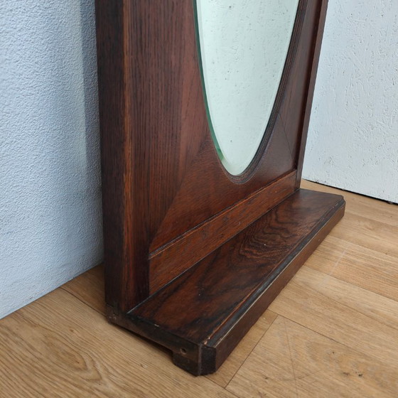 Image 1 of Specchio antico da camino rurale, taglio sfaccettato a specchio