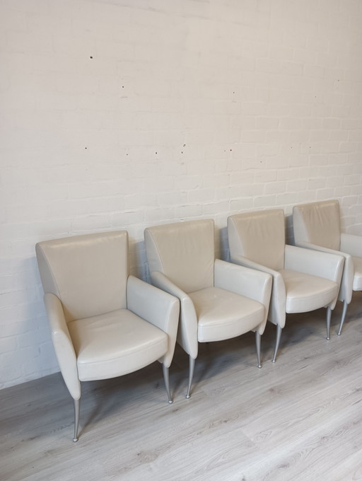 Rolf Benz, heavy leather chairs