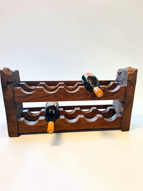 Supergaaf Brutalistisch Vintage wijnrek – Keukenaccessoires, Wood (photo 10 of 11)