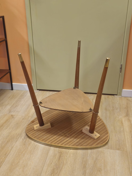 Image 1 of Tavolino da caffè vintage in formica e ottone