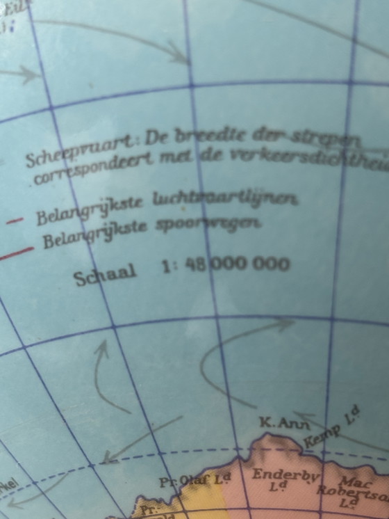 Image 1 of Columbus Verlag Paul Oestergaard 1980 globe terrestre 