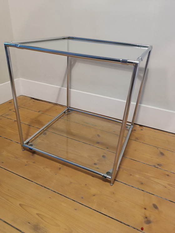 Image 1 of Vintage side table Cadovius Abstracta, 2 glass plates