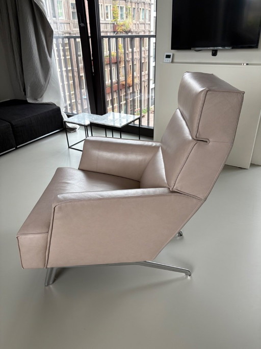 2x Fauteuil Solo van Roderick Vos in Leer – Design on Stock, Leather, Metal