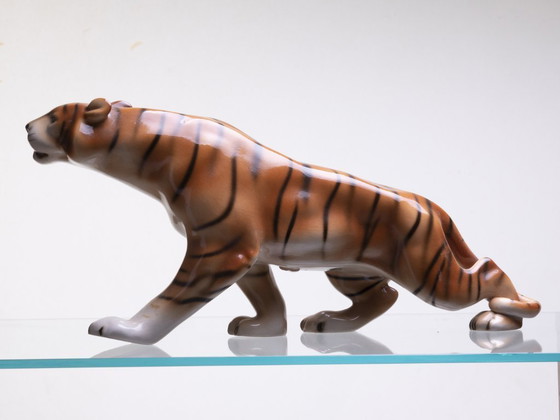 Image 1 of Tiger, Royal Dux, 1960er Jahre, Tschechoslowakei
