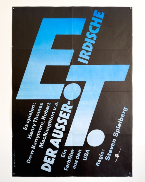Image 1 of 🛰️ E.T. l'extraterrestre – 1988 – Poster originale A1 di Horst Wessler | 82 × 57 cm | Repubblica Democratica Tedesca (RDT)