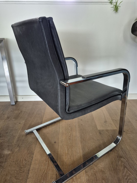 Image 1 of 4 leather chairs sitag