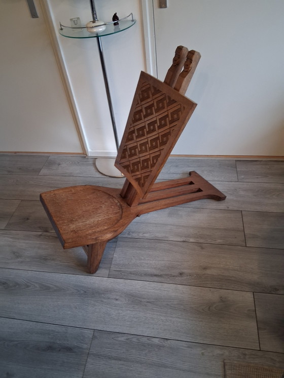 Image 1 of African ceremonial chief chair 
