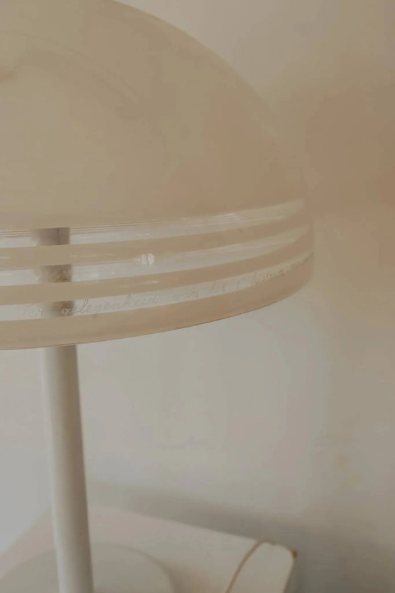 Dijkstra mushroom table lamp with plexiglass shade, 1970s – Dijkstra Lampen, Metal, Vintage (photo 9 of 9)