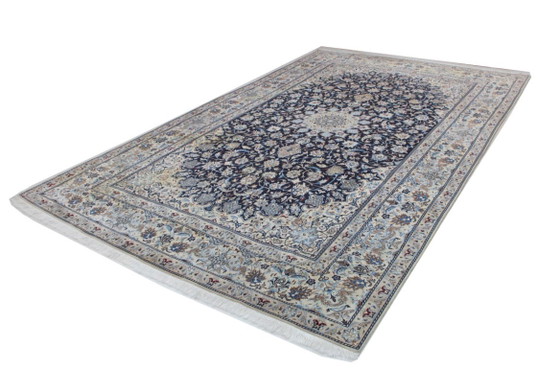 Tappeto Persiano Originale Annodato a Mano Nain 9 LA Fine con Seta 374 x 225 cm – Tappeti, Cotton, Wool (photo 2 of 14)