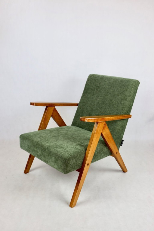 Olijfgroene vintage B-310 fauteuil, 1970