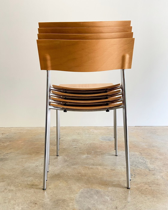 Image 1 of 4X Lammhults Campus Vintage Eetkamerstoel