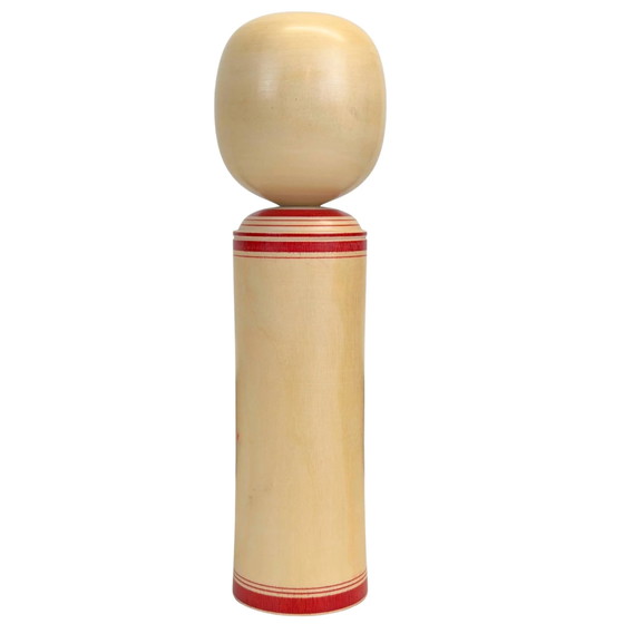 Muñeca Kokeshi Tradicional Japonesa Firmada – Escuela Jinshirō-kei de Hiroko (26,0 cm / 500g) (photo 2 of 4)