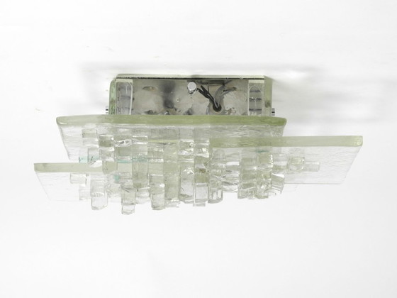 Image 1 of Preciosa lámpara de pared de cristal de Murano de Albano Poli para Poliarte, Italia, años 70.