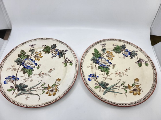 Rare Set of Victorian Brownfield & Sons "Texas" Pattern Plates, England, Circa 1880 (8) – Tableware, Ceramic (photo 15 of 18)