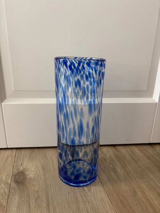 Vase en verre tacheté FEST H33cm