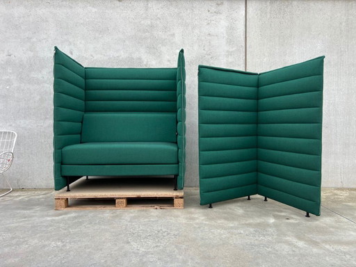 Sillón acústico Vitra Alcove con paneles adicionales