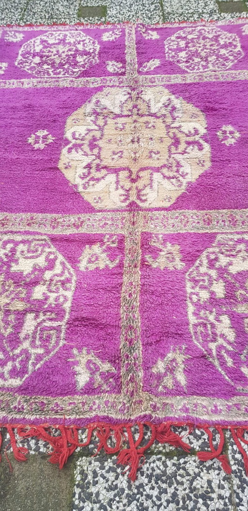 Handgeknoopt Berber kleed wol 257x184cm