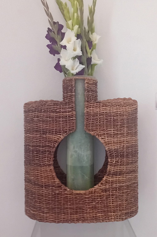XXL super large vase rattan , fiberglass
