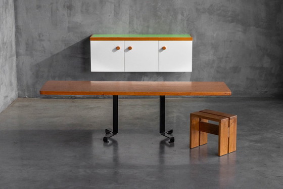 Image 1 of Wandkast van Charlotte Perriand voor Les Arcs, Frankrijk, jaren 70.