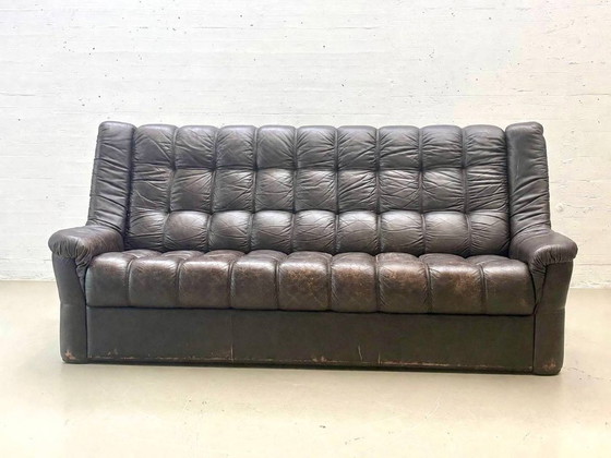Vintage Leather Sofa Modular Style, 1970s – 3-5 seaters (photo 9 of 13)