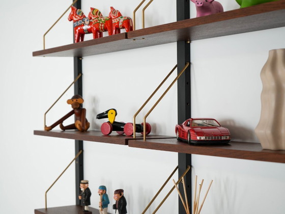 Image 1 of Teakhouten wandrek, Deens design, jaren 60, gemaakt in Denemarken.