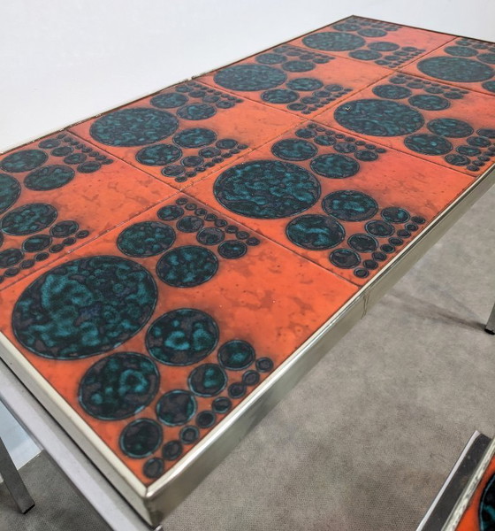 Image 1 of Three space-age nesting tables