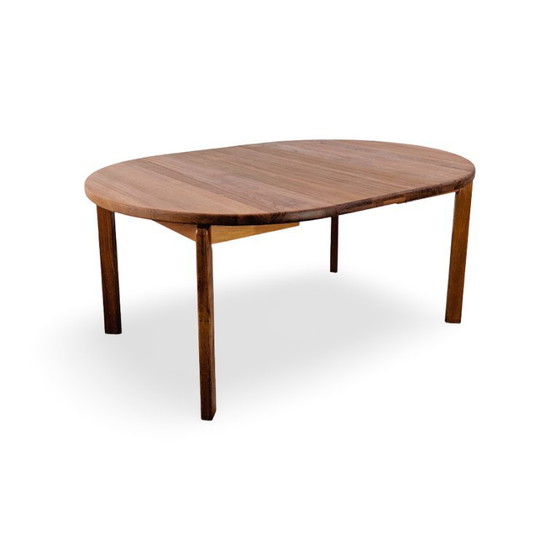 Midcentury Teak Round Vintage Dining Table Danish Design 1960 – Wood (photo 4 of 9)