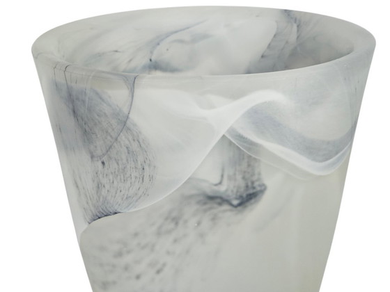 Image 1 of Licht '88 – Niederländisches Design – Tischleuchte – Kelchlampe – Marmorglas – 80er Jahre