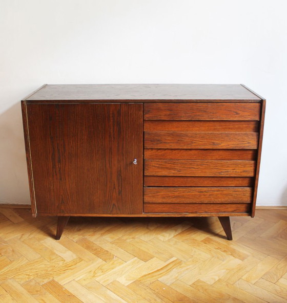 Jiří Jiroutek U-458 Sideboard – Oak – Interiér Praha – 1972 – Interier Praha, Wood (photo 2 of 17)