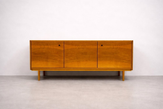 Image 1 of Mid-Century Modern Scandinavian Style Sideboard in Warm Wood Veneer, 1960s–1970s