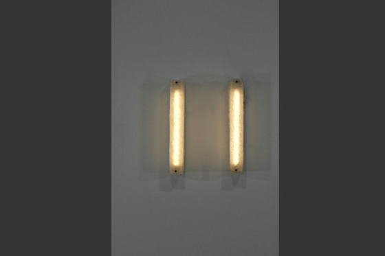 Image 1 of Grande coppia di appliques in vetro di Murano, Italia anni '70. Vintage