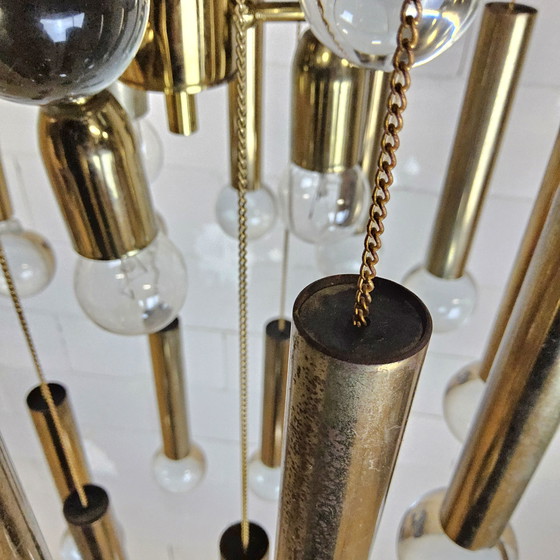 Image 1 of Vintage Itilian design chandelier gaetano sciolari (1970) Italian design murano chandelier