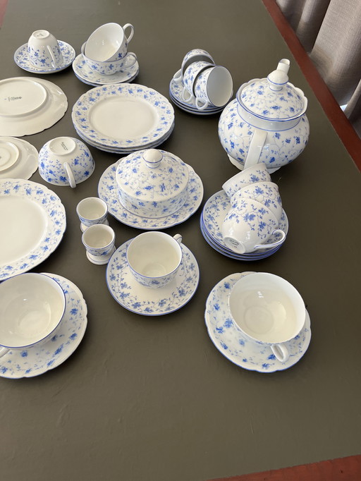 Arzberg blaubluten ontbijtservies en estado uitstekende