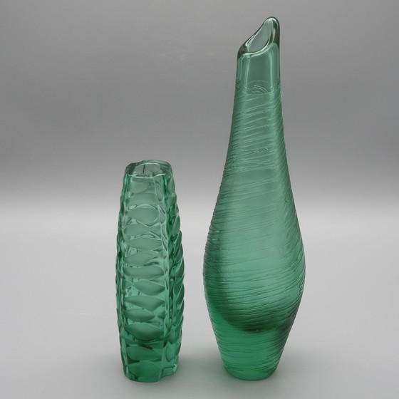 Image 1 of ŽBS Sklo Union Josefodol Železný Brod Vaclav Horacek y Miroslav Klinger Dúo de jarrones