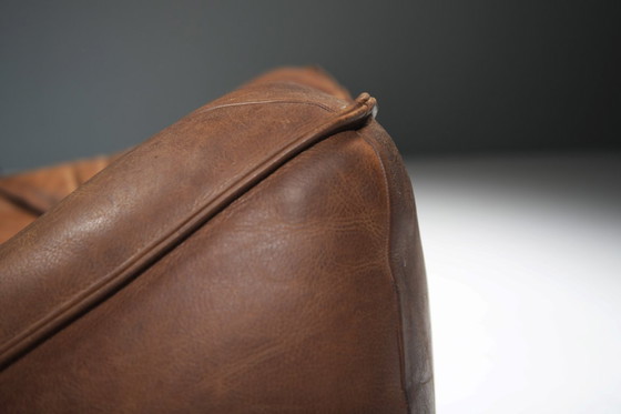 Image 1 of Prachtige vintage Ringo Sofa in leer van Gerard Van Den Berg voor Montis 1979