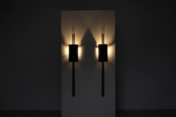 Image 1 of Coppia di lampade da parete "Monza" di Franck Robichez per Dritsh, Parigi, anni '90.