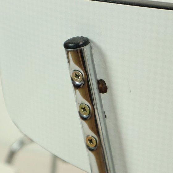 Image 1 of Set Of 6 Gray Formica Chairs Sixties