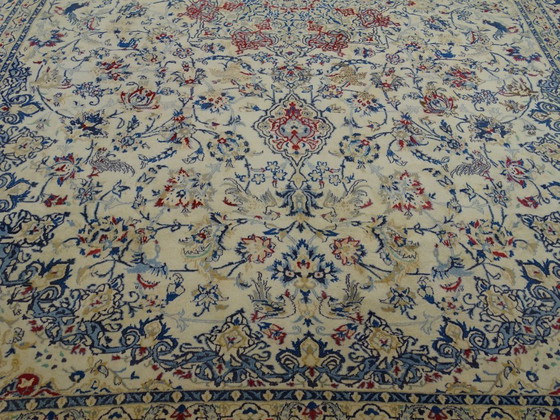 Image 1 of Tapis persan XXL Nain en soie - 495 x 337 cm - Noué à la main