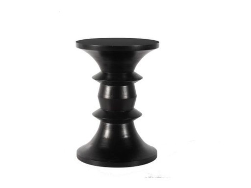 Black Mango Wood Side Table / Stool