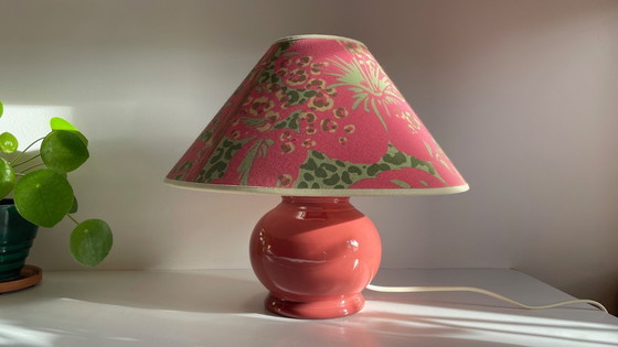 Image 1 of Vintage Ceramic Leopard Lamp